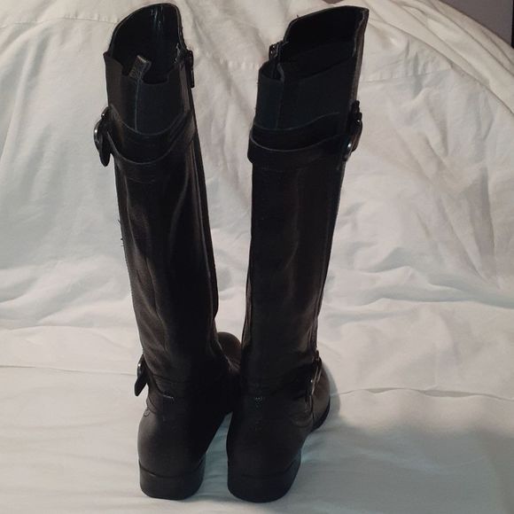 Naturalizer Josey Black Leather Boot Wide Shaft 6½‎ - Picture 14 of 15